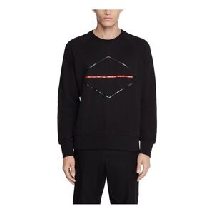 ★ Rag & Bone French Terry Graphic Diamond Sweater - Black ★